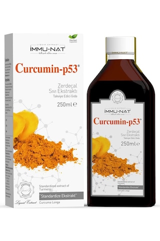 İmmu- Curcumin-p53 Zerdeçal Sıvı Ekstraktı 250 ML İmmu- Curcumin-p53 Zerdeçal Sıvı Ekstraktı 250 ML