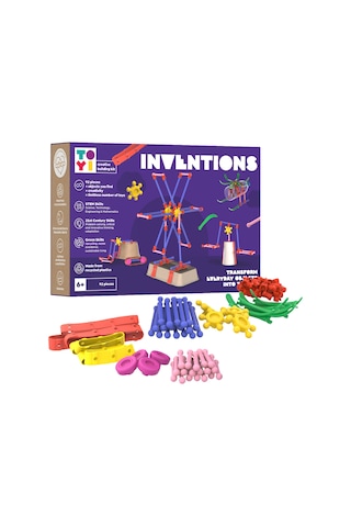 Toyi Inventions - 92 Parça Stem Seti Ve Yaratıcı Yapı Oyuncakları