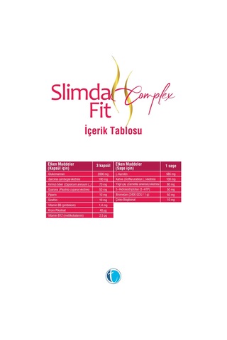 Slimda Complex Fit Takviye Edici Gıda 60 Kapsül