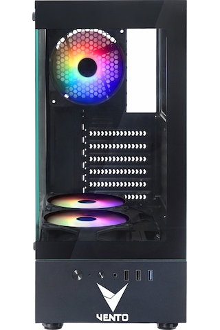 Vento Vg2803f 650w 80+ Bronz Usb 3.2 Rgb Atx Mid Tower Siyah Kasa
