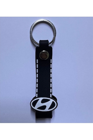 Hyundai İ20 İle Uyumlu Logolu Alüminyum Sibop Kapağı Ve Silikon Anahtarlık