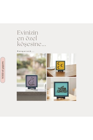 Hilal Ve Yıldız Motifli Modern Dekoratif Obje, Yaşam Alanınıza Zarif Bir Dokunuş 10x10 Cm