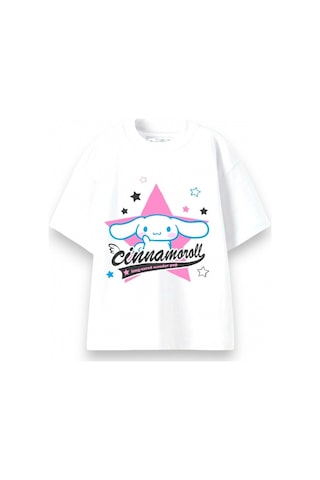 Sea Bubbles Cinnamoroll Kız Çocuk Tişört St10406 Beyaz