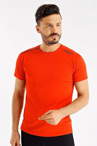 Uhlsport Erkek Günlük T-shirt Kevin M 3202110 Kırmızı SİYAH