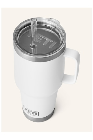 Yeti Termal Kupa 1l , Çift Cidarlı, Paslanmaz Çelik, Pipetli Ve Saplı Beyaz