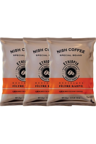 Nish Etiyopya Filtre Kahve 3 x 80 G
