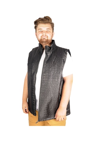 Mode Xl Büyük Beden Erkek Yelek Basic Epic 21606 Siyah 001
