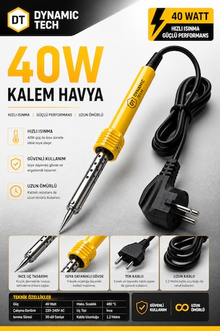 40w Profesyonel Lehim Makinesi Kalem Havya