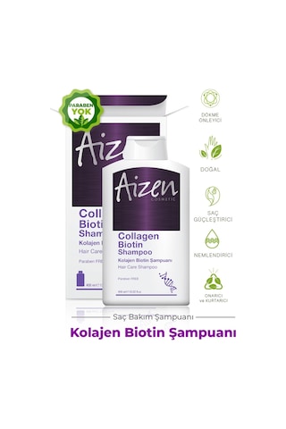 Aizen Kolajen Biotin Saç Dökülmesi Karşıtı Şampuan 400 ML Aizen Kolajen Biotin Saç Dökülmesi Karşıtı Şampuan 400 ML