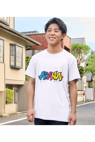 Renkli Adana Baskılı Tişört Adana Baskılı Tişört Adana T-shirt Yetişkin Unisex Tişört Beyaz