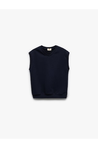 Koton V Yaka Basic Okul Süveteri Lacivert 7wkb10009tk