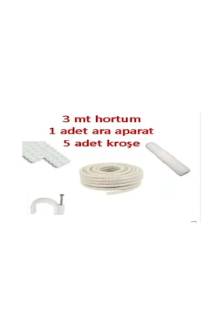 Klima Su Tahliye Drenaj Hortumu 3 M + Ek Parça