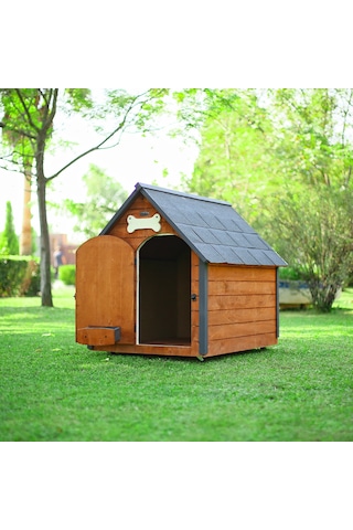Mandu Isı Yalıtımlı Ahşap Köpek Kulübesi Xlarge
