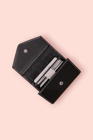 Modica Paris - Vegan Deri Akordiyon Kartlık Cüzdan Şıklık Ve Fonksiyonun Buluştuğu Kusursuz Tasarım Siyah
