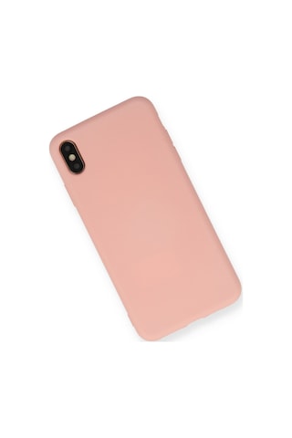 İphone Xs Max Kılıf Nano İçi Kadife Silikon - Pembe