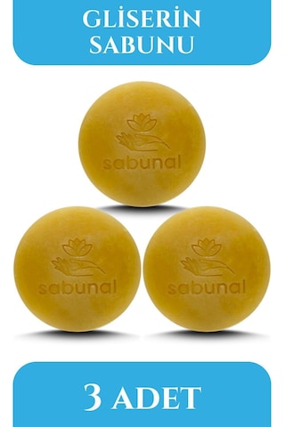 Sabunal Gliserin Sabunu 3 Adet - Yoğun Nem Destekli Sabun