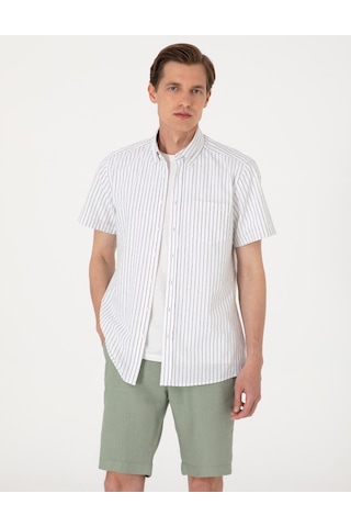 Pierre Cardin Erkek Haki Gömlek Kısa Kollu 50307082-vr027