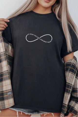 Freedom Store Unisex Oversize 24/1 Penye Dtf Baskılı Tişört - Dtf290 Siyah