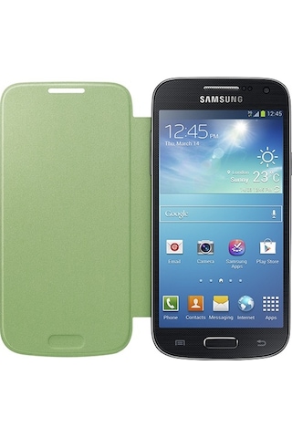 Galaxy S4 Mini İ9190 İle Uyumlu Flip Cover Kılıf Yeşil Ef-fı919bgegww