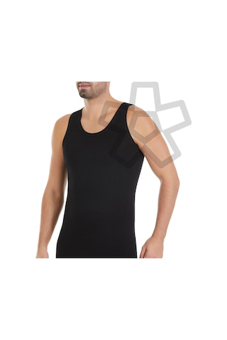 3'lü Beyaz Bambu Likralı Erkek Atlet 315 001