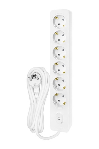 Seldur 6'lü Kablolu Topraklı Anahtarlı Çocuk Korumalı 2 Metre Priz 2 M