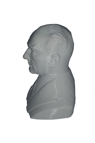 Beyaz Atatürk Heykeli Biblo 8 X 6 Cm Özel Tasarım