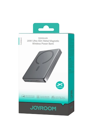 Joyroom 20w Ultra-slim Metal Magsafe Kablosuz Ve Kablolu 20w Hızlı Şarj Power Bank 10.000mah