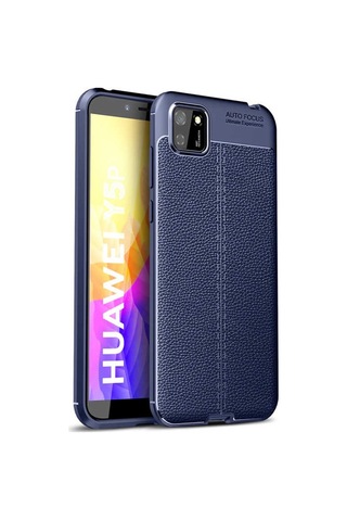 Huawei Y5P Kilif Niss Tam Korumali Lüx Deri Kapak Silikon 442389668