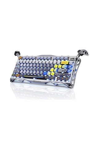 Gravastar Mercury K1 Pro Rgb Kablosuz Mekanik Gaming Klavye, Alüminyum Çerçeveli, İngilizce Q, Uzay