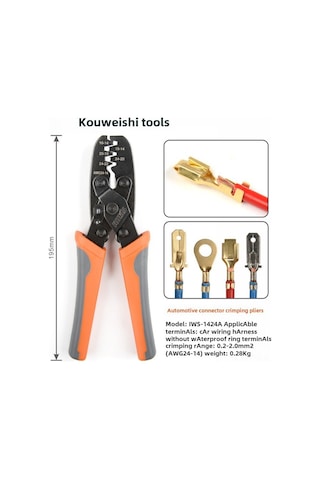 Suofeng Molex Ve Tyco Terminal Bağlayıcıları İçin Iws-1424a Kaliteli Presli Bağlama Aracı - Güvenli Ve Hızlı Bağlantılar