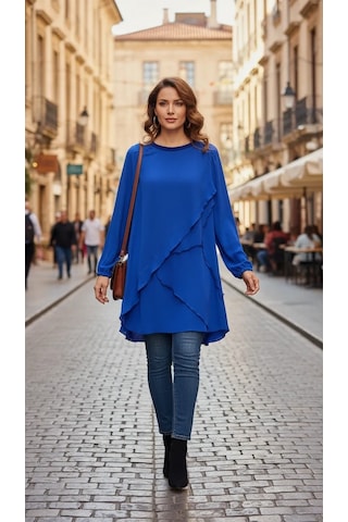 Misswhence İpek Tunik 39017 Saks Saks