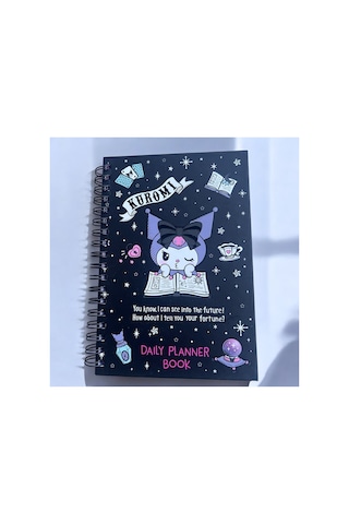 Bak Gel Al Fal Bakan Kuromi Günlük Planlayıcı Siyah Kapak Defter - Şık Ve Eğlenceli Organizasyon Siyah Kapak Sp - Bgakuromi003