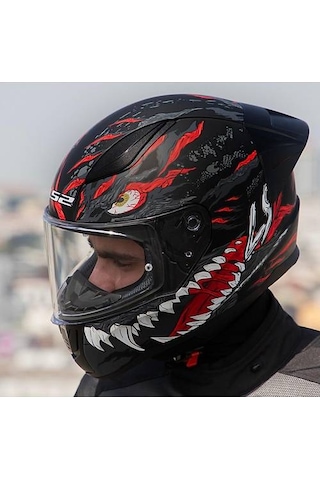 Ls2 Rapıd 2 Race Kaıju Fullface Motosiklet Kaskı Siyah