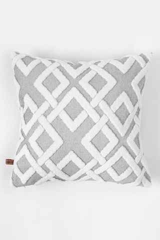 Hamur Jakarlı Kırlent 43x43 Cm Mila Gri Diğer
