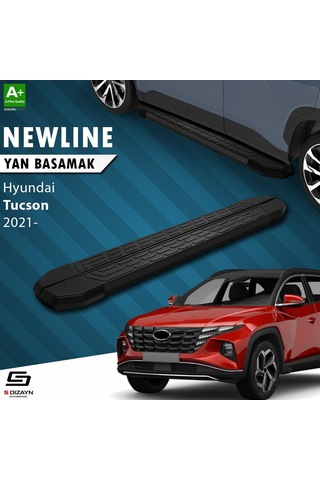 S-dizayn Hyundai Tucson 4 Newline Siyah Yan Basamak 173 Cm 2021-2024 A+ Kalite
