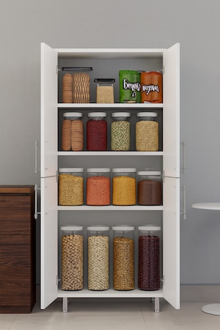 Stillmobilya %100 Mdf 170x35 Çok Amaçlı Dolap Beyaz