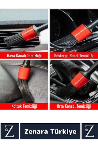 Dayanıklı Oto Araç Klima Koltuk Islak Kuru Kullanım Derin Temizlik Detaylı Temizlik Fırçası 6'lı Set