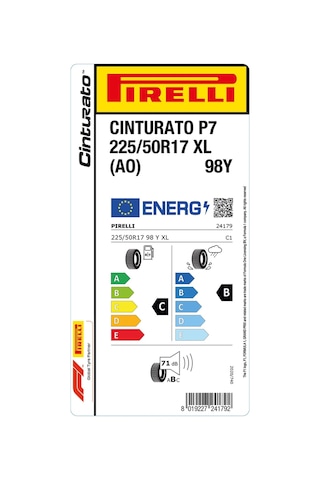 Pirelli 225/50r17 98y Xl Ao Cint P7 Yaz Lastiği 2024