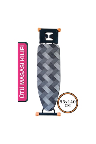 Asev Home Ütü Masası Kılıfı Keçeli İpli Stoperli Büyük Boy 55x140 Cm Aura Diğer