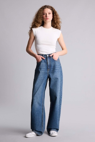 Defacto Baggy Fıt Yüksek Bel Düz Paça Uzun Jean Pantolon H1165ax26smnm34 Mavi-nm34