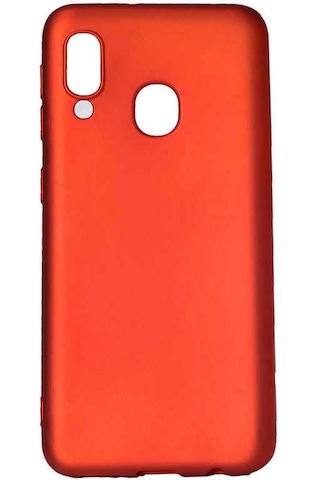 Samsung Uyumlu Galaxy A20e Kılıf Zore Premier Silikon Kapak Kırmızı