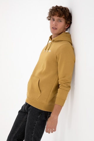 U.S. Polo Assn. Erkek Regular Fit Kapüşonlu Şardonlu Hardal Basic Sweatshirt 50315582-VR151