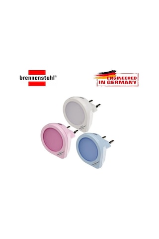 Brennenstuhl Karanlık Sensörlü 3 Renk 1 Led 1,5 Lm Gece Lambası - 1173180 Çok Renkli