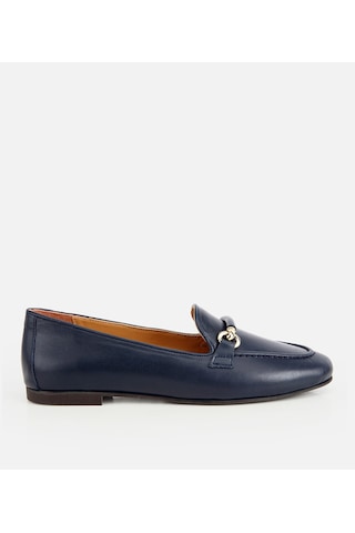 Hotiç Kadın Deri Lacivert Toka Detaylı Klasik Loafer 01ayh321340a680 01ayh321340a680 Lacivert