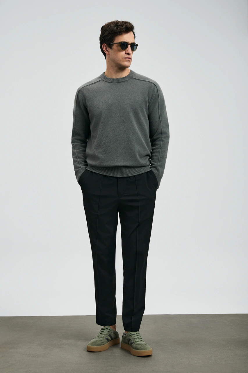 Lufian Les Erkek Kazak Duman Yeşili Duman Yeşili 112090160100692 Duman Yeşili