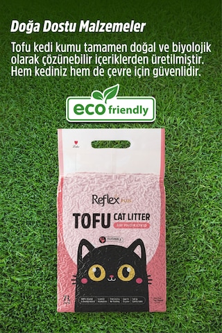 Plus Bebek Pudrası Kokulu Tofu Kedi Kumu 7l X 2 Adet
