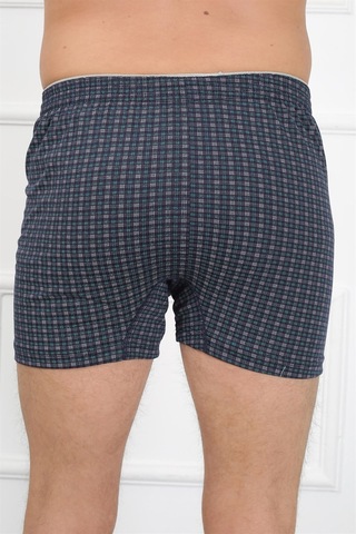 İbrahim Burak Etiler Collection Moda Çizgi Erkek Penye Boxer 40081 Lacivert