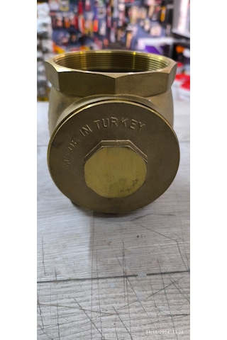 4'' Sarı Pirinç Çalpara Çekvalf Temiz Su