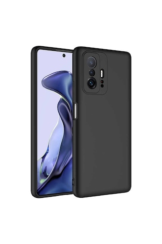 Ekılıf - Xiaomi Mi 11t Pro 5g Uyumlu Kılıf İçi Kadife Koruyucu Mara Lansman Kapak - Siyah