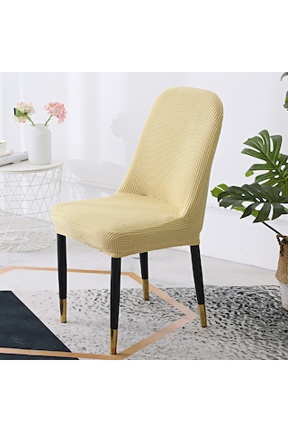 Mufunye Ev Çalışma Odası Koltuk Kılıfı, Ergonomik Yaylı Tasarım, Kayma Engeli, Dayanıklı Poliester, Şampanya Rengi Yüksek Tutuculuk Ana-baba Kanca , Ev/café Uyumlu Şampanya